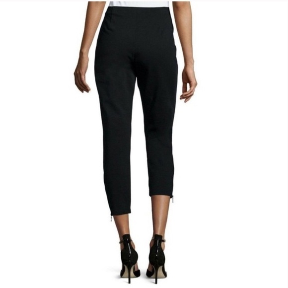 Eileen Fisher Women’s Pull On Crop Ankle Zip Ponte Pants in Black Size XS - Picture 2 of 9